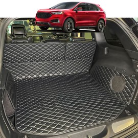 7DEEKEI Cargo Mat for 2015-2024 Ford Edge Trunk Mat (and Rear Left and Right Side Panels) Cargo Liners All Weather Anti-Slip