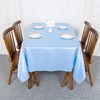 ShinyBeauty Baby Blue Tablecloth Rectangle 60X102 Inch 2 Packs Satin