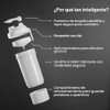 SmartShake Original2GO ONE Negro 800ml, Botella Mezcladora de Proteínas, Libre