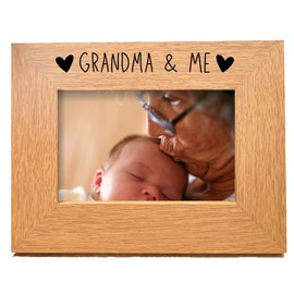 Second Ave Oak 6x4 Landscape Picture Photo Frame Grandma & Me Gift Mother's Day