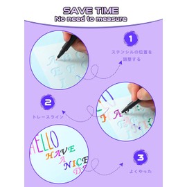 Renjzle Stencil Sheets, Alphabet Rufavette Stencil Plates, Gardening, Silhouette Stencils, Painting Tools, Marking Plates, Drafting Tools, Drawing Tools, Reusable Alphabet and Number Templates, Great