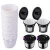 Reusable K Cups with Paper Filters Set, Including 4 Pack