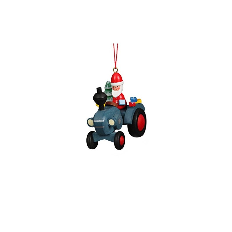 Christian Ulbricht Tree Decoration Tractor with Santa Claus 100640 Novelty