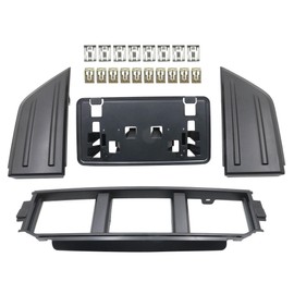 GXARTS 4PCS Black Bumper Cover Front Lower Grille Trim Bracket ML3Z-17E810-AA Compatible with Ford F150 2021 2022 2023