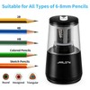 JARLINK Electric Pencil Sharpener, Heavy-duty Helical Blade to Fast Sharpen,