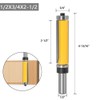 Mesee 1/2 Inch Shank Top and Bottom Bearing Flush Trim