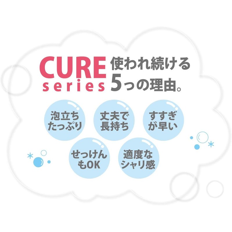 Toalla de baño exfoliante japonesa OHE Cure Series Azul 120