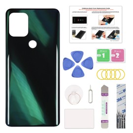 Compatible with Moto G Stylus 5G 2021 Back Cover Replacement, Back Housing Door with Pre-Cut Tape for G Stylus 5G 2021 XT2131, with Toolkit & Instruction, Cosmic Emerald