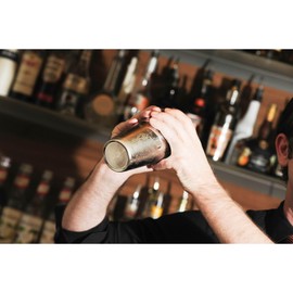 Chabrias Premium Boston Mezclar Shaker Weighted Tin on Tin Stainless Steel Professional Cocktail Shaker Tins - 28oz & 18oz - Ideal for Bartending and Cocktail Making (Copper)