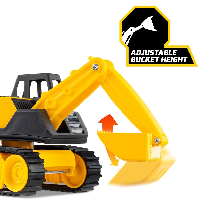 Basic Fun Tonka Mini Steel Classics Excavator - Steel Construction,