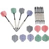 F Season Pack of 12 Plastic Tip Dart Flights, 100