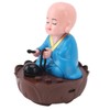 Musical Nodding Monk Figurine Decoration Moving Head Buddha Statue with