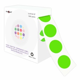 PARLAIM 3/4 Inch Roll Color Coding Labels,1000 per Roll Round Permanent Adhesive Color Coding Circle Dot Stickers for Classroom Office Home (Light Green)