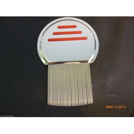 New Head Lice Metal Comb Stainless Steel Long Teeth Terminate Louse and Nit exterminator Peine para piojos de meral inoxidable natural de tratamiento para los piojoRed