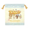 K-Company CKC18-RK Rilakkuma Drawstring Bag, H 8.1 x W 7.1