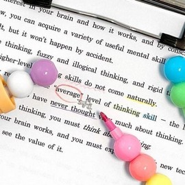 Duck Plus Stationery Flowerpot Block 7-Color Highlighter (Set of 24) / 덕플러스문구 화분 블럭 7색 형광펜 (24개 1세트)