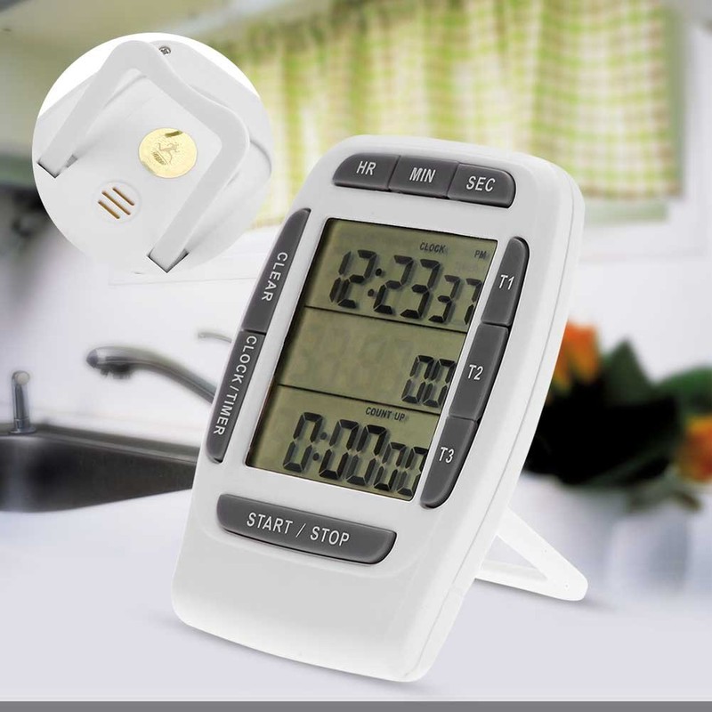Digital Kitchen Timer, Kitchen Clock, Stopwatch, Countdown Count Up, 3