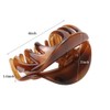 Loneedy no-slip grip large crystal plastic octopus jaw clips, hair