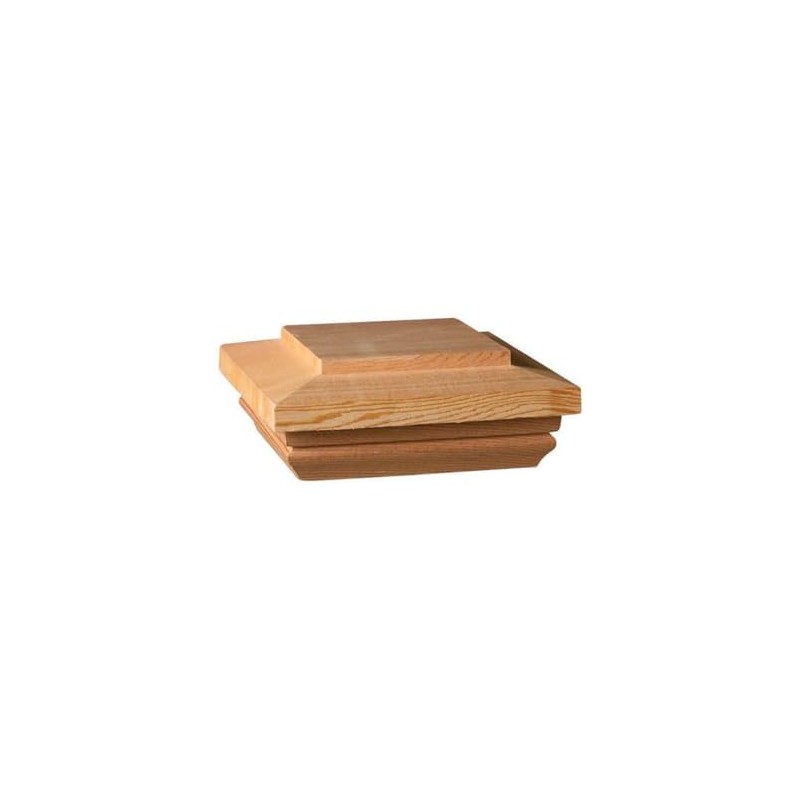 Deckorators 4 in. x 4 in. Hatteras Flat Top Cedar