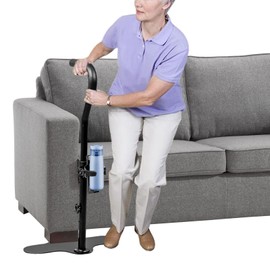 HEPO Stand Assist Aid for Elderly, Chair Couch Lift Devices for Seniors Adults, Standing Assistive Aids with Safety Handle & Cup Holder for Disabled, Handicap with Limited Mobility, Hold Up to 350LBS