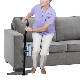 HEPO Stand Assist Aid for Elderly, Chair Couch Lift Devices for Seniors Adults, Standing Assistive Aids with Safety Handle & Cup Holder for Disabled, Handicap with Limited Mobility, Hold Up to 350LBS