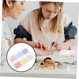 IWOWHERO 5-Piece Flower Nail Charms Pearls 3D Floral Nail Decoration for Manicure for Art Enthusiasts and DIY Designs