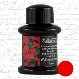 Poinsettia Flower Scented Premium Fountain Pen Bottled Ink