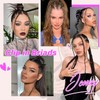6PCS Braided Hair Extensions, 14 Inch Clip in Synthetic Braid