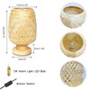 GUANSHAN Bamboo Table Lamp Small Exquisite Bamboo Lampshade Bedside Lamp