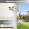 YYTDZSW Front Door Handle, Gold Door Handles Exterior, Polished Brass