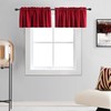 DONREN Red Christmas Valances for Windows - 2 PCS Room