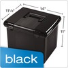 Pendaflex Portable File Box, Black, 11"H x 14" W x
