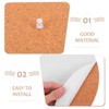 EXCEART Natural Cork Bulletin Board Set 12 Inch Round Self