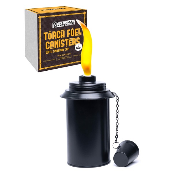 Backyadda Single Torch Replacement Canister (16 oz). Compatible with Most