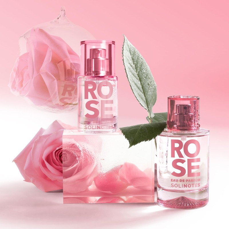 Solinotes Rose Perfume for Women, 0.5 Fl Oz/ 15 ML