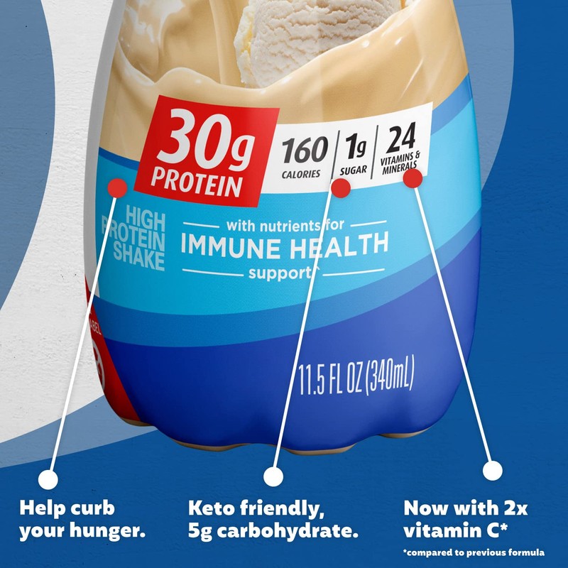 Premier Protein Shake, Vanilla, 30g Protein 1g Sugar 24 Vitamins