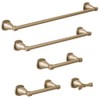 Delta Faucet Stryke Double Towel Hook, Champagne Bronze, Bathroom Accessories,