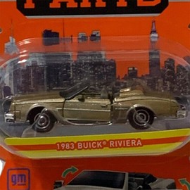 Collectible Matchbox Moving Parts Die-Cast Vehicle - 1983 Buick Riviera Covertible ~ HLG30 ~ Metallic Gold ~ Made with Recycled Zinc