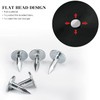 oumuik 100pcs Roofing Nails Felt Clout Nails for Wood Sheds