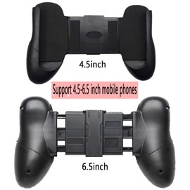 CaoXiong 2PCS 4.5-6.5" Universal Mobile Game Joystick Portable Mobile Phone Support Game Pad Joysticks Game Handle Grip Controller Rocker Stand Holder for mobile phones(Black)