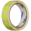 Generic DL611L Inventory Circle Labels, 1" Diameter, Fluorescent Yellow