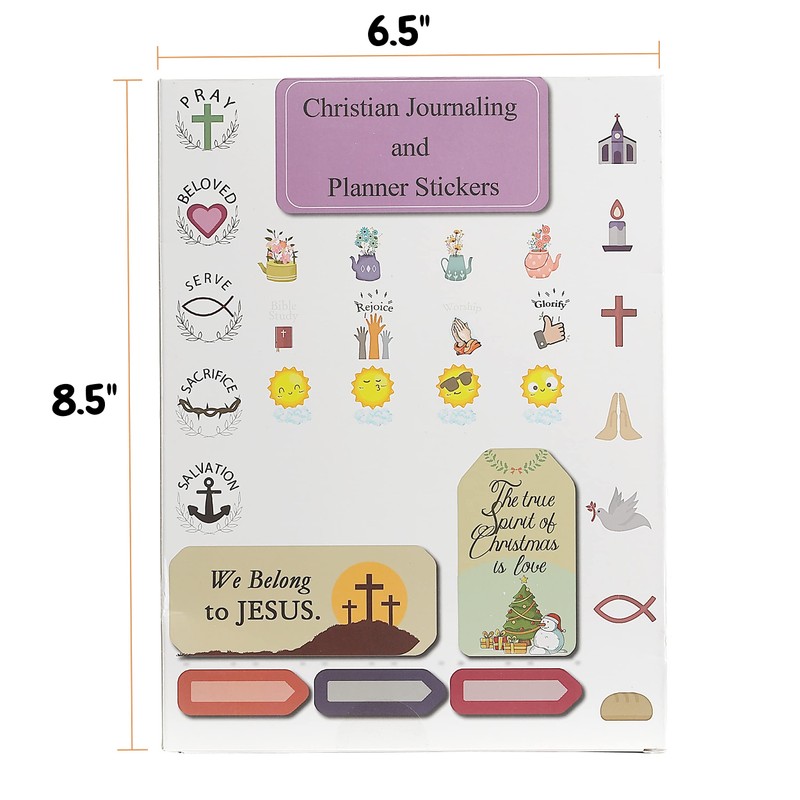 Mr. Pen- Christian Journaling Stickers, 31 Sheets, 1034 pcs, Christian