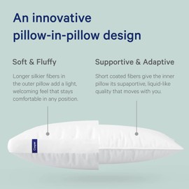 Casper Original Pillow for Sleeping, Standard, White, Two Pack