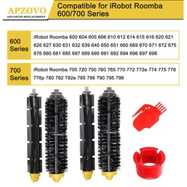 APZOVO Replacement Brushes for iRobot Roomba 600 700 Series, Two Pairs Cleaning Brushes for iRobot Roomba 600 700 Series
