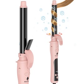 MiroPure Rotating Curling Iron Automatic Curling Wand 1 Inch Ionic Hair Curler with Longer Barrel for Waves and Curls