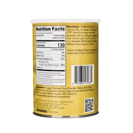 Cafvina Soursop Smoothie Powder – 1 lb 10 oz | Creamy & Tangy Soursop Blend for Smoothies, Milk Teas & Desserts | Made in the USA