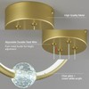 JXJYHL Modern Chandelier Light Fixture,2-Ring Dimmable LED Pendant Light 6000K,Adjustable