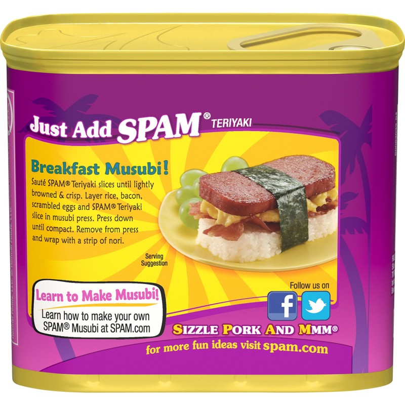Spam Teriyaki, 12 Ounce Can (Pack of 12)