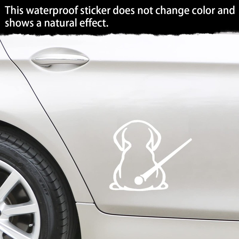 CGEAMDY Dog Windscreen Wiper Stickers, Pack of 2 Funny Dog