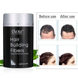 Dexe Hair Building Fibers,Sky-shop Hair Re-growth Powder Keratin Hair Fiber,Thinning Hair and Bald Spots Hair Fibers for Women and Men(Black)